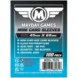 Mayday Games Mayday Standard Mini Euro Card Sleeves 45mm X 68mm