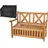 needs&wants Gartenbank 115 x 85 x 58 cm Braun