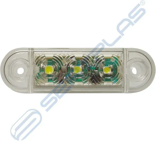 LED Seitenmarkierungslicht 3 LED 12V-24V Weiß
