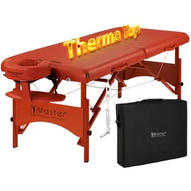 MASTER MASSAGE EQUIPMENT Master Massage Fairlane 71cm Therma Top Massageliege Klappbar Mobil Beheizbar Therapieliege Behandlungsliege Ultraleicht