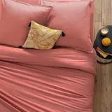 ATMOSPHERA CREATEUR D'INTERIEUR Bettgarnitur Unifarben Rosa 240 x 220 cm + 0 x 0 cm