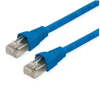 Telegärtner Patchkabel S/FTP 3.00 m Blau Flammwidrig, mit Rastnasenschutz, Flammwidrig, Halogenfrei, UL-zertifiziert 1 St.