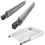 SOTech 1 Paar SOTECH Schwerlastauszüge VarioSlide KV2-100-H53-L1000-EH 1000 mm mit Lock-in/out Einrastfunktion mit schwarzem Hebel Schwerlast-Vollauszug belastbar bis 100 Kg