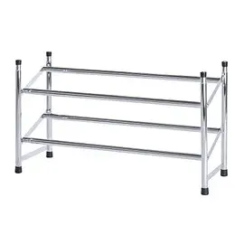 Wenko Schuhregal 62,0 - 115,0 x 23,0 x 35,0 cm ausziehbar silber