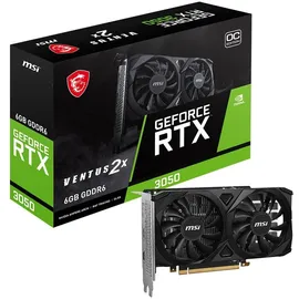 MSI GeForce RTX 3050 Ventus 2X 6G OC, 6GB GDDR6, 2x HDMI, DP (V812-015R)