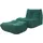 [en.casa] Bodensessel Kodsø Cord 75 x 90 x 100 cm Grün mit Hocker