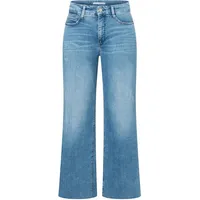 MAC Wide Leg Jeans Straight Fit in hellblau-D34 / L32