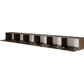 Selsey Framme Hängendes TV-Board 300 cm Braun Holz