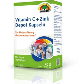 Sunlife Vitamin C + Zink Depot Kapseln 60 Kapseln