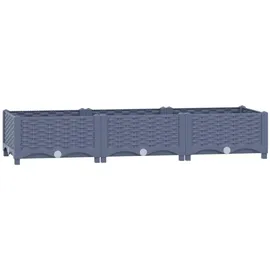 vidaXL Hochbeet 120x40x23 cm Polypropylen