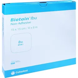 Biatain-Ibu Schaumverband Nicht-Haftend 15x15cm 5 ST
