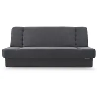 E-meubles Möblo Schlafsofa Dunkelgrau, Holz, 192x85x92 cm, Wohnzimmer Sofas