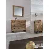 SIT Möbel Nachtschrank Rustic 44 x 34 x 82 cm Schwarz