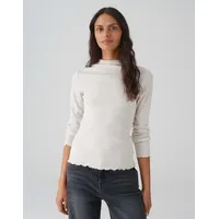 Opus Damen Langarmshirt | Rippshirt SONINCHEN Slim aus weichem