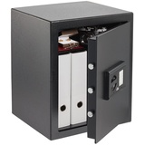 Burg Wächter Möbeltresor Home-Safe H 240 E Sicherheitsstufe B nach VDMA 24992 schwarz 43,5 x 38,2 x 52,8 cm