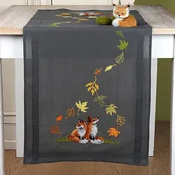 Stickläufer "Fuchs Herbst"