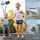 Kinetic Sports Salto Plus 183 cm  inkl. Sicherheitsnetz, Regenplane und Leiter Blau