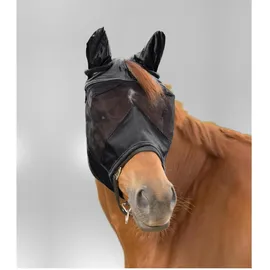 Waldhausen Fliegenmaske Premium mit Ohrenschutz Warmblut Schwarz