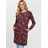 Ragwear Sweatkleid Geblümt Rot XXL