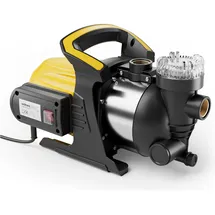 Wiltec Gartenpumpe 1200 W Edelstahl 3800 l/h mit Vorfilter