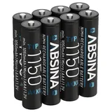 Absina Micro AAA Akku 1050 mAh 8 St.