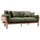 miliboo Couch Stoff 3-Sitzer Khaki