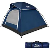 MSports® Igluzelt Campingzelt Pop Up Zelt 2-3 Personen Würfelzelt Wasserdicht Winddicht blau