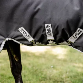 Horseware Amigo Bravo 12 Turnout Wug Medium 250g 145 cm Navy/Grau/Silber