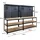 Proregal Mega Deal 2x Profi Werkbank GIANT BEAST mit Lochwand 180x120x60cm Fachlast 175kg Inkl. Werkzeughalter Set Schwarz