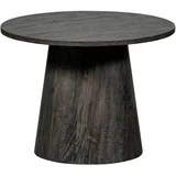 Woood Couchtisch Ativ aus MDF-Holz, modern skandinavisch, Dunkelbraun, rund, Ø 60 cm