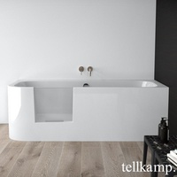 Tellkamp Salida Raumspar-Badewanne mit Duschzone und Verkleidung, 0100-043-00-A/CR,