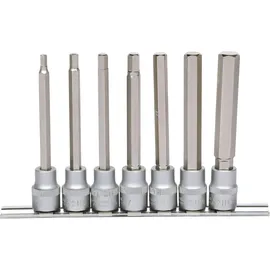 KS Tools 3/8" Bit-Stecknuss-Satz Innensechskant, lang, 7-tlg.