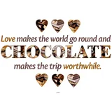 KOMAR Wandtattoo Chocolate 50 x 70 cm