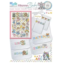 Stickvorlage "Willkommen Baby"