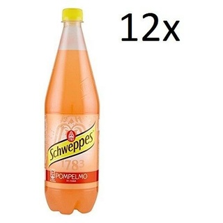 12x Schweppes pompelmo rosa Grapefruit Lemonade PET 1 Lt erfrischend