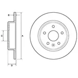 Delphi Bremsscheibe - DELPHI BG4761C