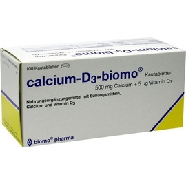 Biomin Pharma Calcium-D3-biomo 500 mg Tabletten 100 St.