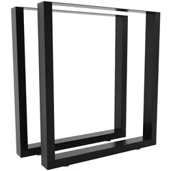 CLP 2er Set Tischbeine Velden für Couchtisch schwarz/30 cm