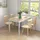Homcom Küchentisch 120 x 75 x 75 cm beige