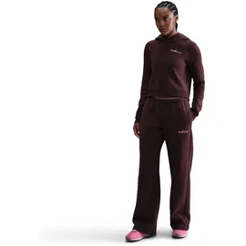 Nike Phoenix Fleece Straight Hosen Rot M