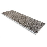 Floordirekt Sicherheits-Stufenmatte für außen mit Alu-Schiene 24 x 80 cm Anthrazit