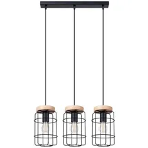 Sollux Lighting Gotto 3-flg. 15W 160 cm schwarz