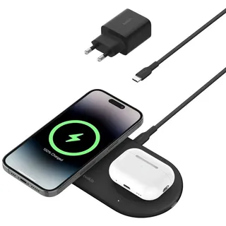 Belkin BoostCharge Pro 2in1 Ladepad Qi2 (15W) schwarz