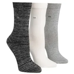 Calvin Klein 3P Holiday Sparkle Crew Gift Box Schwarz/Grau Strl 37/41 Damen