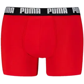 Puma Boxershorts 4er Pack Rot/Schwarz/Blau/Grau M