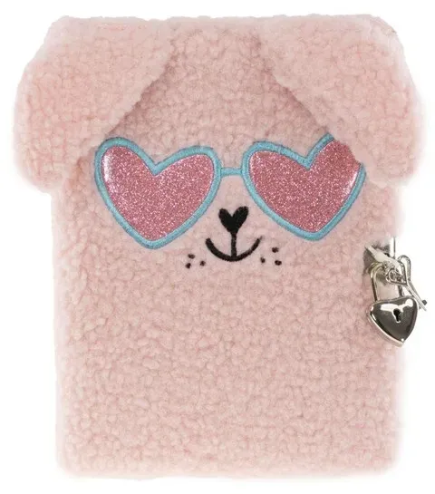 DIARY PLUSH DOG ROSA M/GLASSES