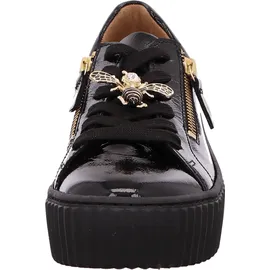 Gabor Damen Low-Top Sneaker Schwarz/Gold 44