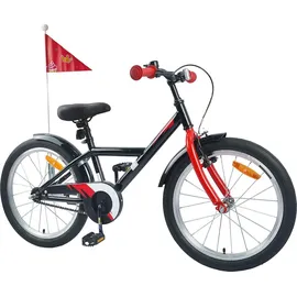vidaXL Kinderfahrrad 18 Zoll schwarz