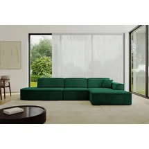 altdecor Ecksofa Ottomane Rechts IREA-L2-v4 327x165x77 cm Grün