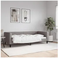 LuxusKollektion Schlafsofa Schlafsofa Zweisitzer Klappsofa 90 x 200 ohne Matratze Taupe grau